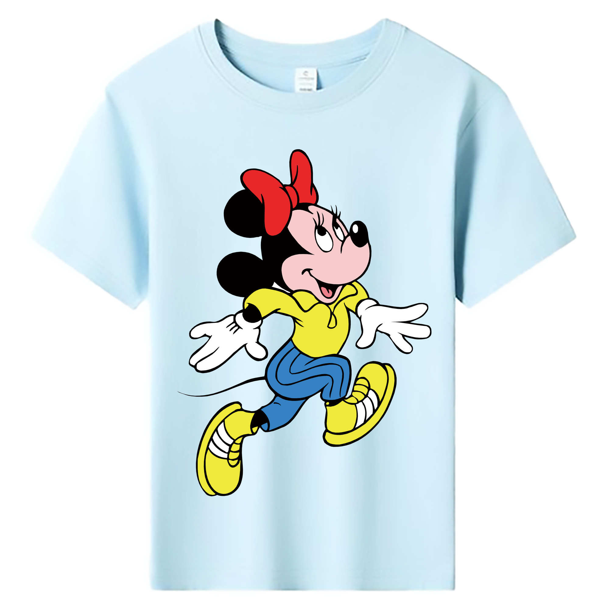 ミッキーマウス Mickey Mouse 綿100％キッズTシャツ（フロントプリント）